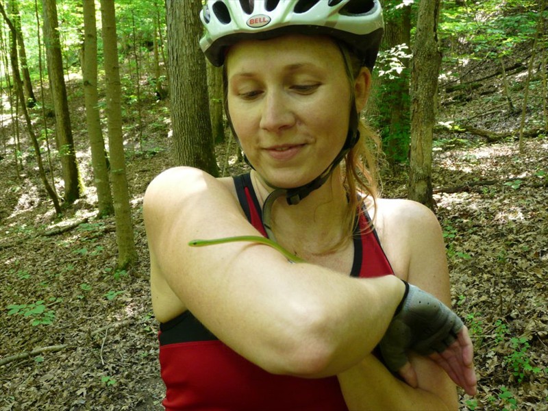 Mountain biking gets you up close with nature.