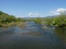 View of Greenbrier River looking West from the pedestrian bridge.