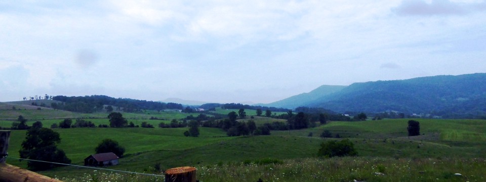 Looking toward Scott Hollow from County 43.