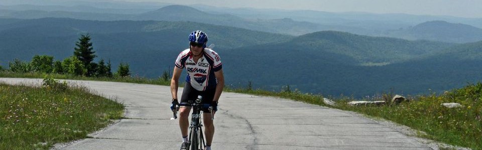 Author arriving at Spruce Knob